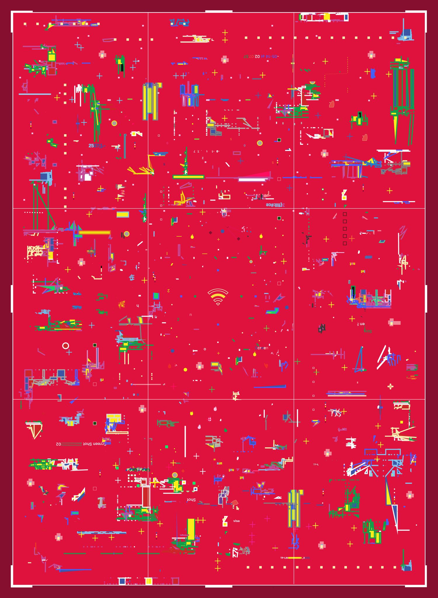 My computer takes a screenshot of my art through Wi-Fi